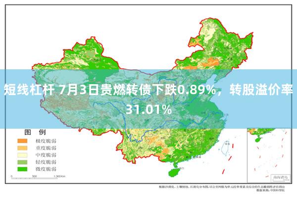 短线杠杆 7月3日贵燃转债下跌0.89%，转股溢价率31.01%