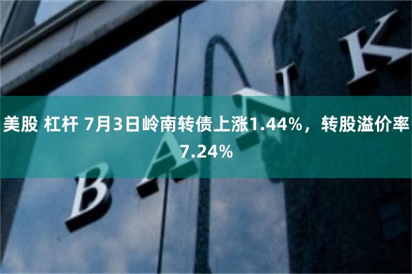 美股 杠杆 7月3日岭南转债上涨1.44%，转股溢价率7.24%