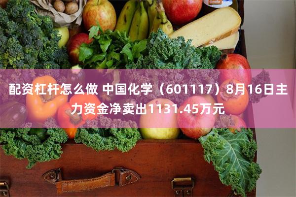 配资杠杆怎么做 中国化学（601117）8月16日主力资金净卖出1131.45万元