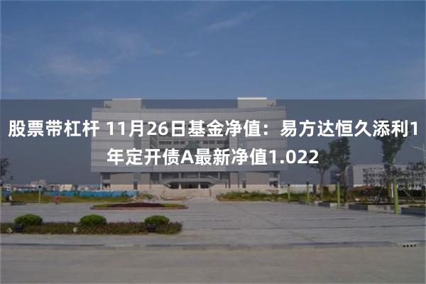 股票带杠杆 11月26日基金净值：易方达恒久添利1年定开债A最新净值1.022