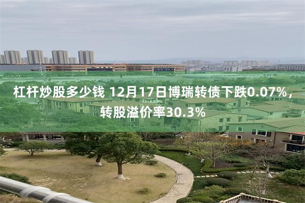 杠杆炒股多少钱 12月17日博瑞转债下跌0.07%，转股溢价率30.3%